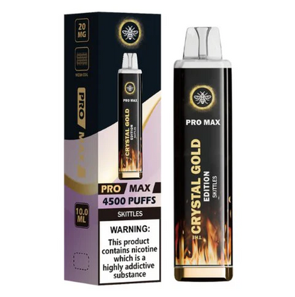 The Crystal Pro Max Gold Edition 4500 Puffs Disposable Vape